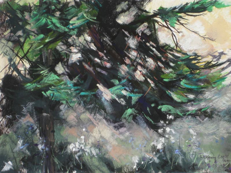 Black Forest, Germany 5, Pastel, 9 x 12 in. (2014)
