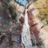 Autumn Falls 10, Pastel, 6" x 4" (2018)