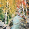 Autumn Scene 8, Pastel, 6" x 4" (2018) - Sold