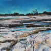 Winter Marsh, Pastel, 8" x 8" (2020) - Sold